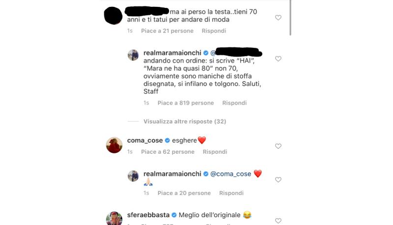 risposta staff mara maionchi