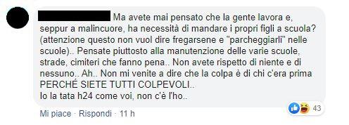 scuole chiuse roma napoli commenti