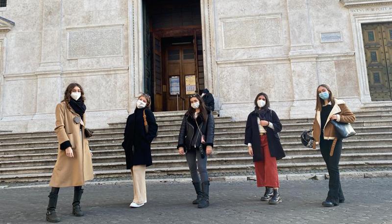 Lezione a staffetta di Storia dell'arte per una classe del liceo Kennedy di Roma