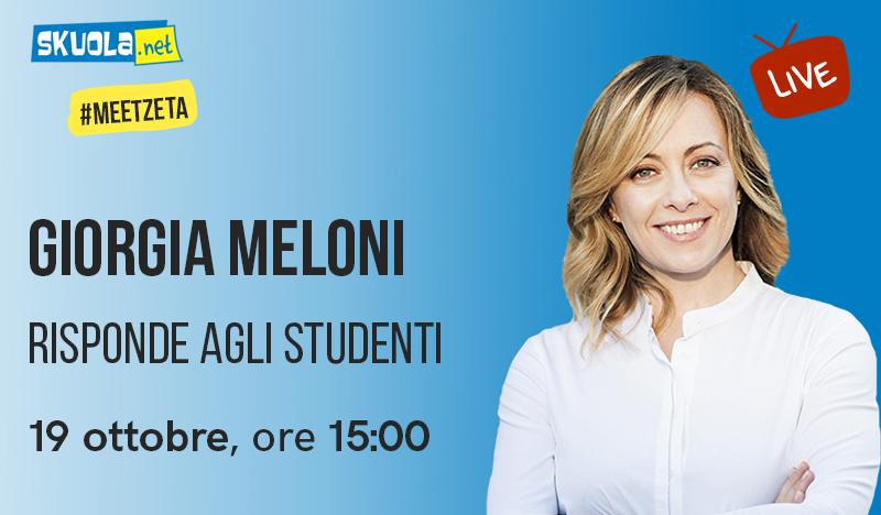 giorgia meloni skuola.net