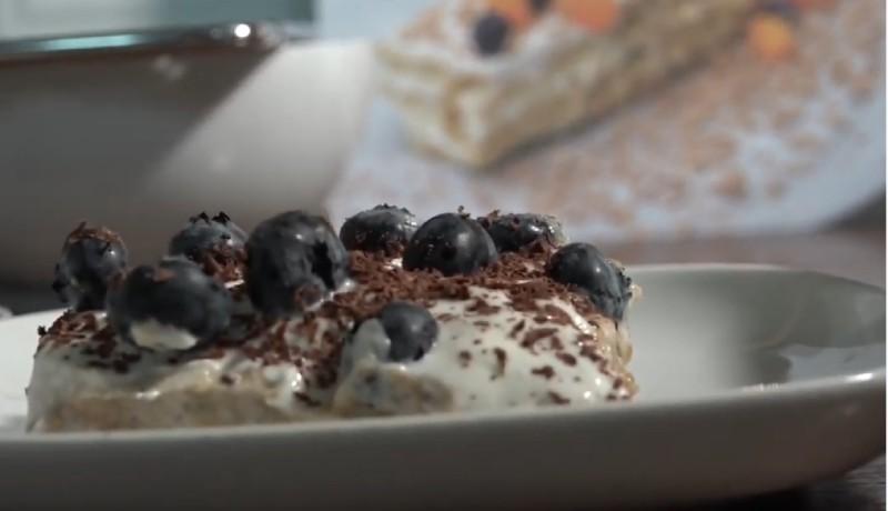 torta latte e biscotti
