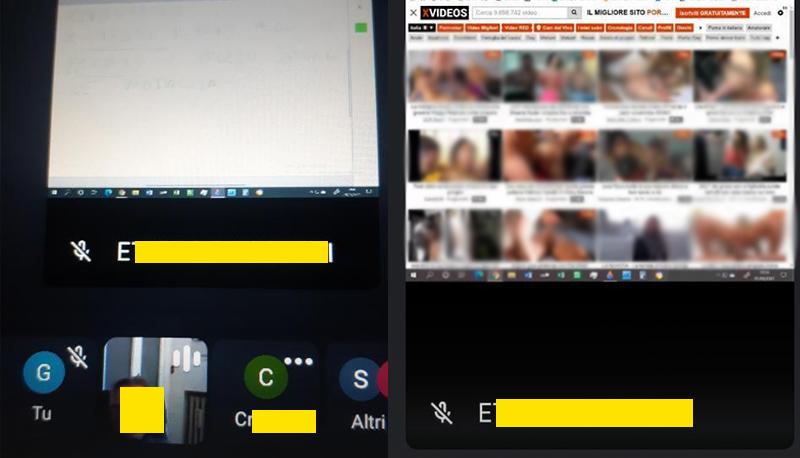 prof visita porno in dad
