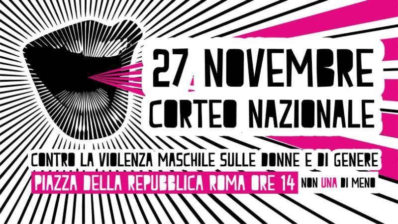 manifestazione contro violenza di genere 27 novembre