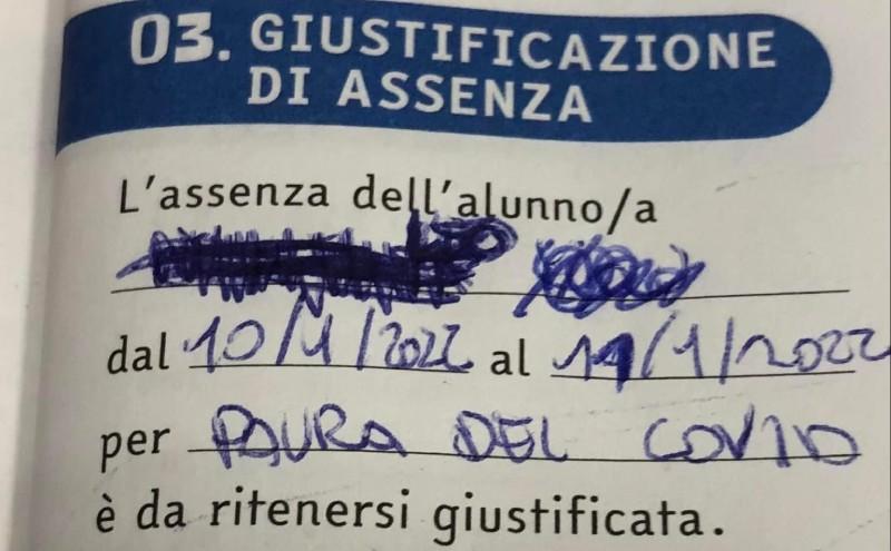 bambino assente per paura covid