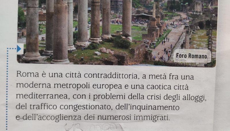 libro geografia media descrizione di roma