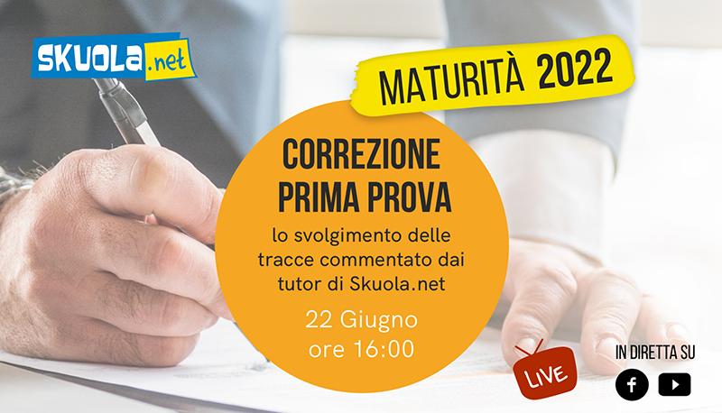 prima prova maturità 2022 commento tutor