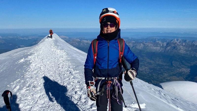 a 12 anni sale sul Monte Bianco