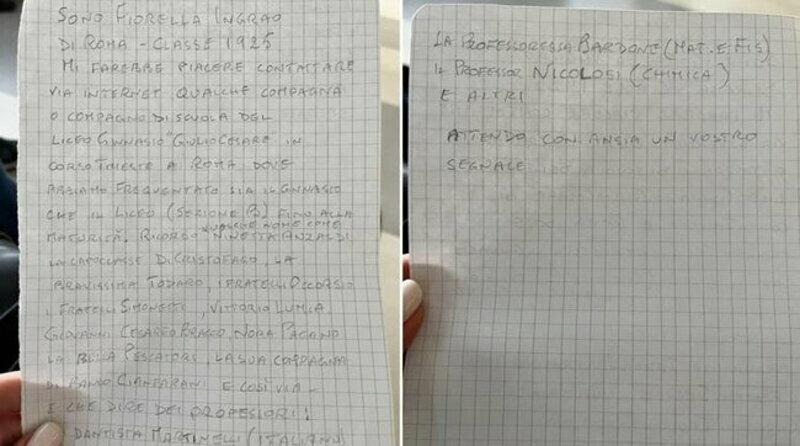 Docente 97enne lancia appello social