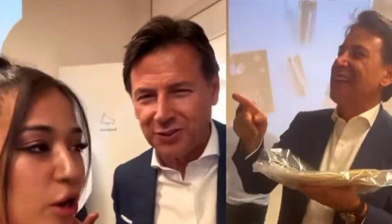 video Chaimaa Cherbal e Giuseppe Conte