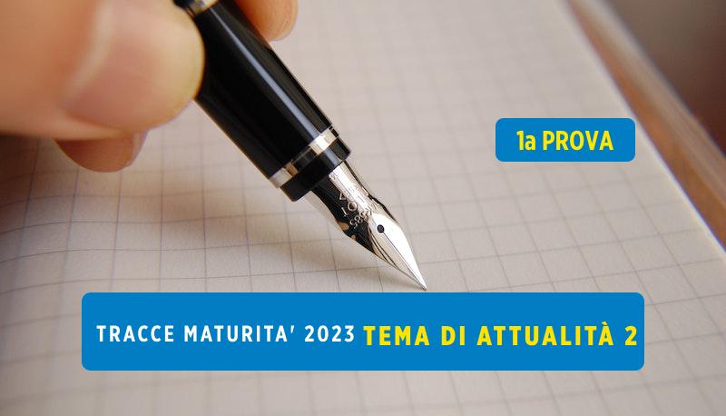 Tracce prima prova Maturità 2023