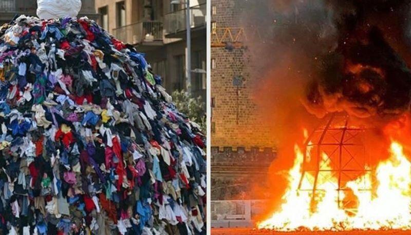 Un incendio ha distrutto la Venere degli stracci di Pistoletto a Napoli