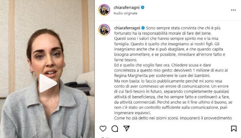Caso Pandoro Balocco, Chiara Ferragni donerà 1 milione all'ospedale