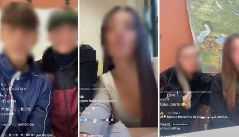 In live su TikTok a scuola mentre i professori spiegano