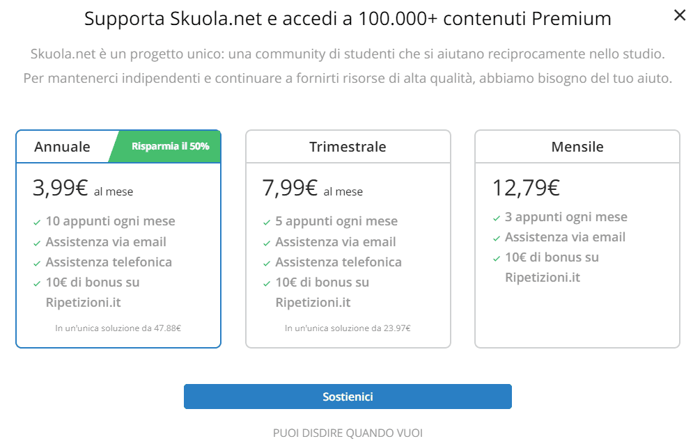 Scarica tutti gli appunti di Skuola.net che vuoi con un solo abbonamento articolo