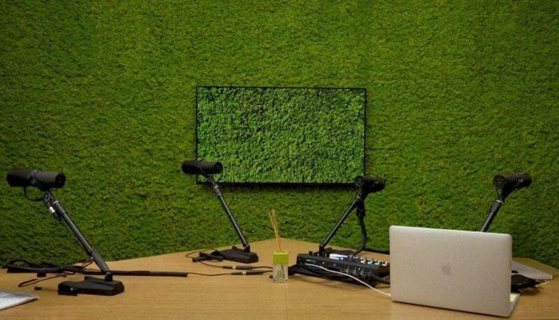 Studio del podcast di Muschio Selvaggio