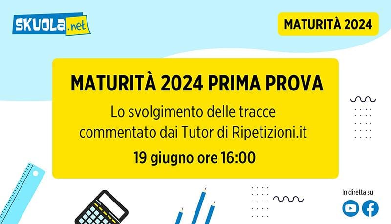 Correzione prima prova Maturità 2024