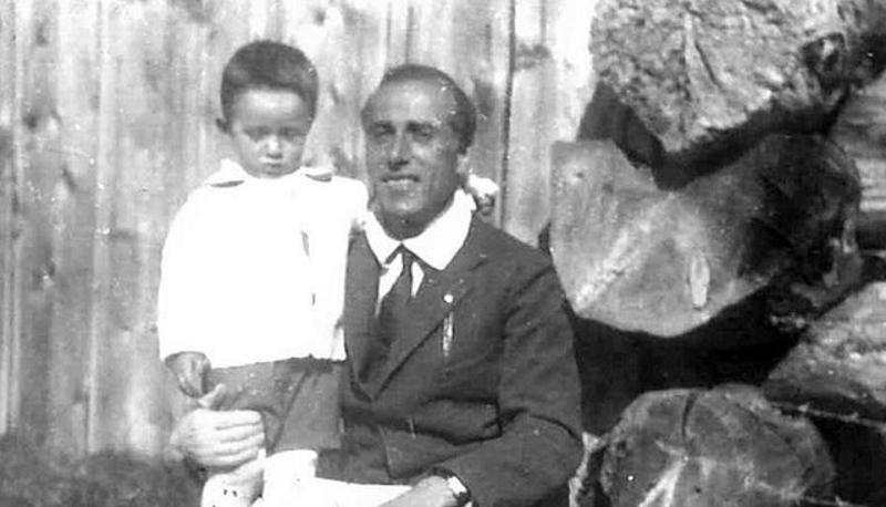 Matteotti con il figlio