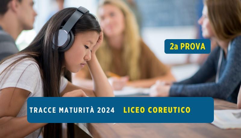 Copertina tracce seconda prova maturità 2024 liceo coreutico
