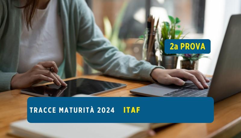Copertina tracce seconda prova maturità 2024 itaf