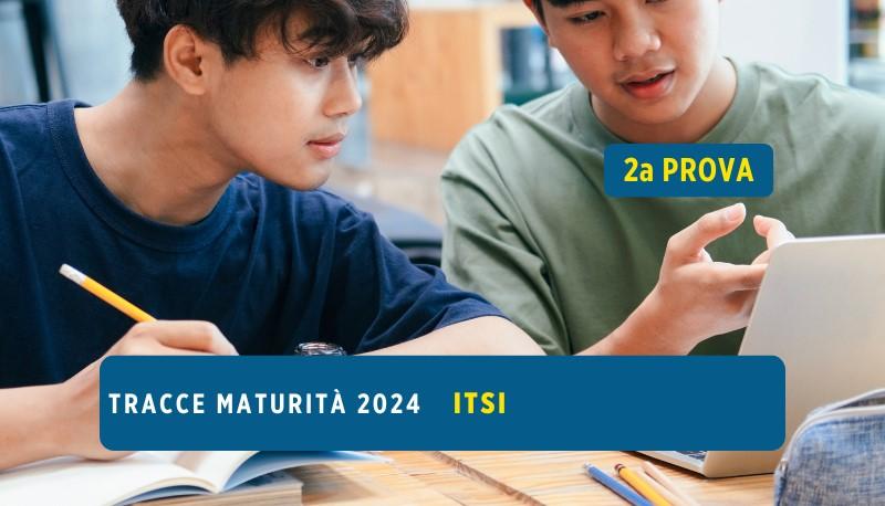 copertina tracce seconda prova maturità 2024 itsi