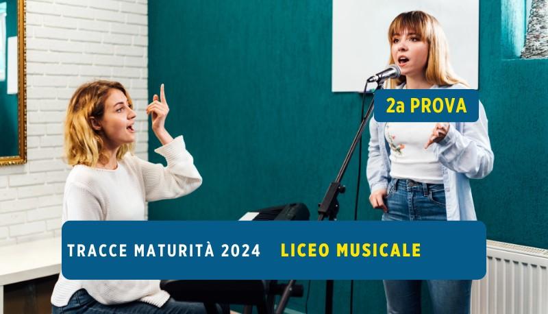 copertina tracce seconda prova maturità 2024 liceo musicale