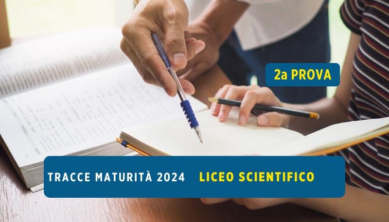 copertina seconda prova maturità 2024 liceo scientifico