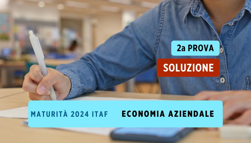 soluzioni copertina seconda prova maturità 2024 itaf