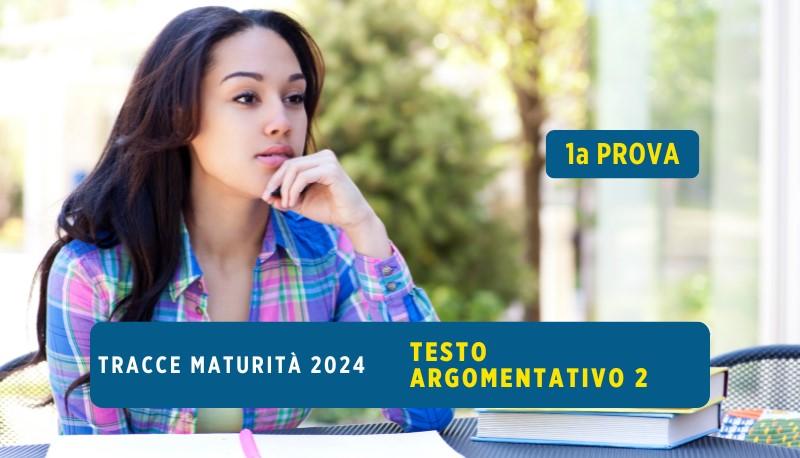 traccia prima prova testo argomentativo 2