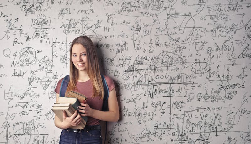 Studentessa che sta per affrontare la Maturità