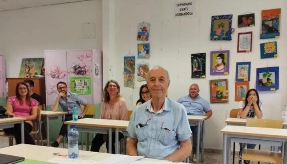 Antonino durante l'esame di Maturità
