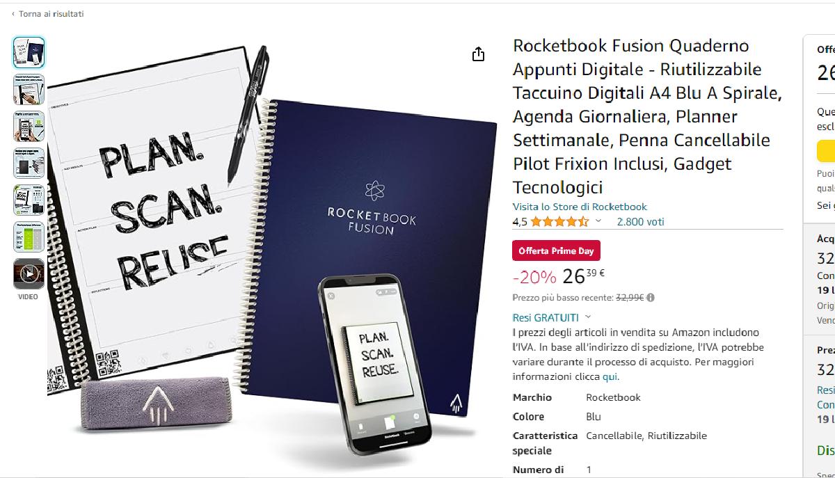 Prime Day 16 e 17 luglio di Amazon, gli sconti da cogliere al volo per l'inizio della scuola articolo