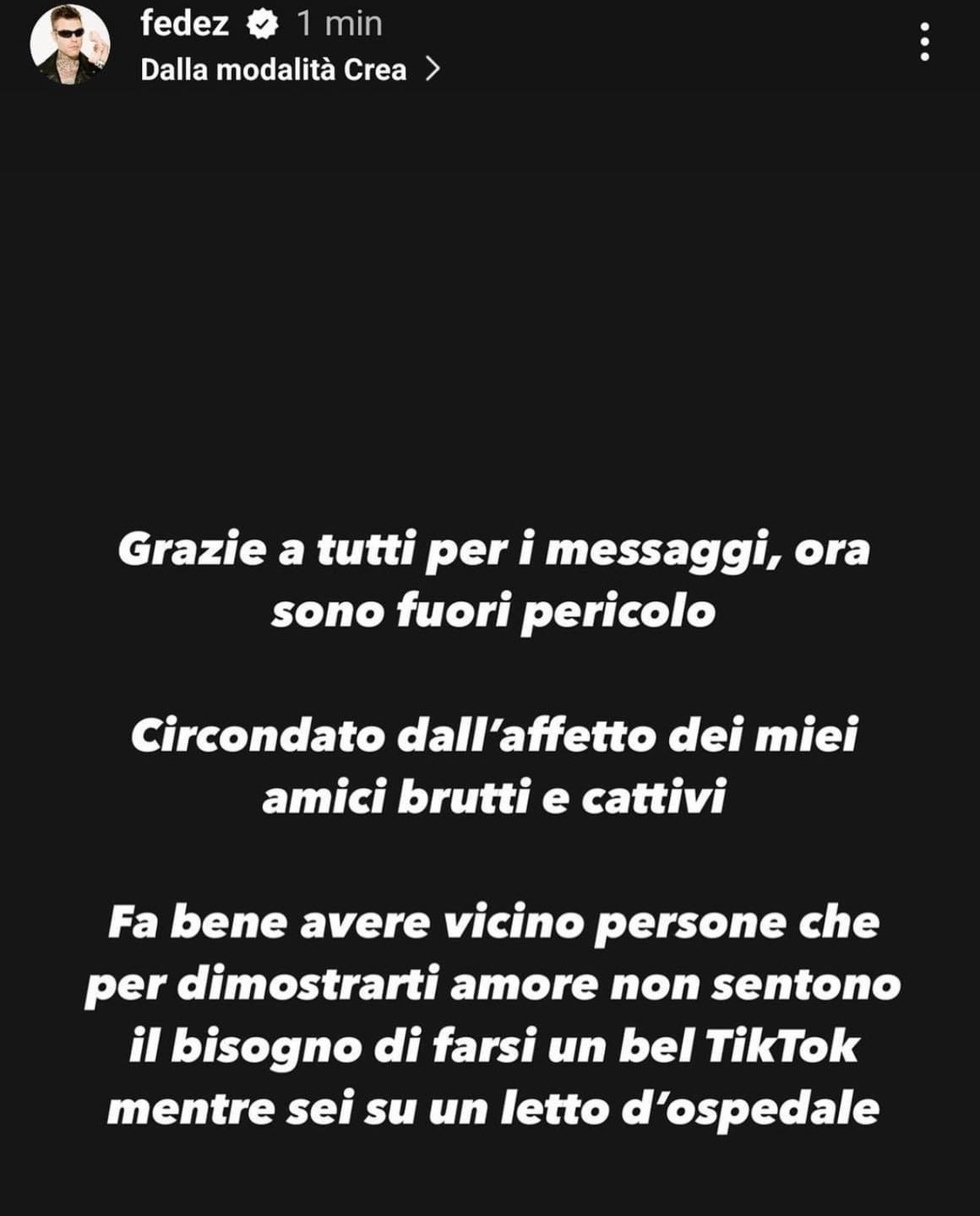 Storia Instagram Fedez Chiara Ferragni