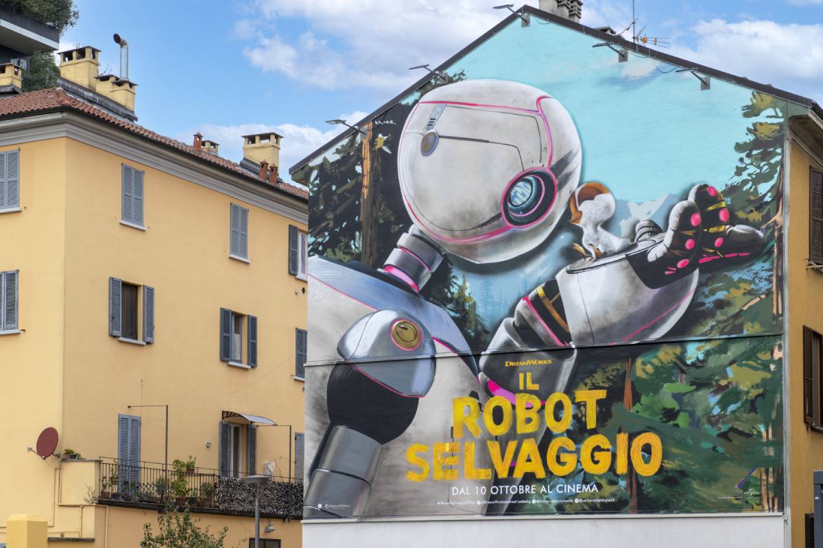 Il Robot Selvaggio, Murales a Milano