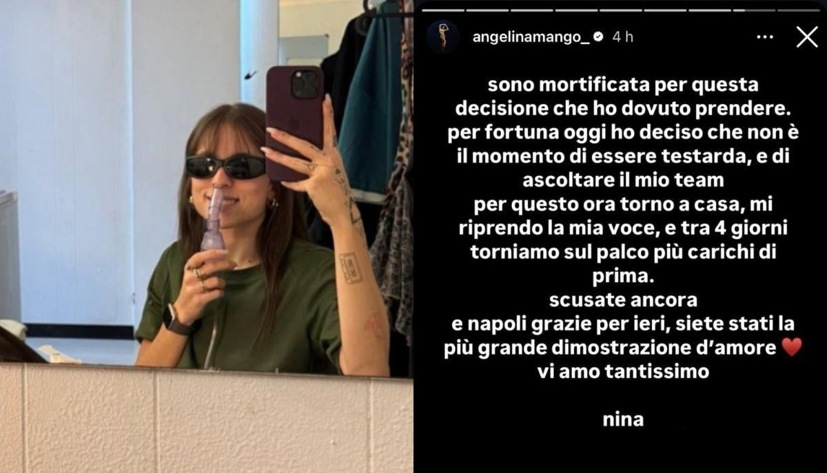 Angelina Mango, annullati due concerti: lei si scusa su Instagram. Cosa è successo