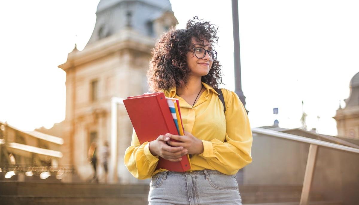 Studentessa che ha scelto la scuola superiore