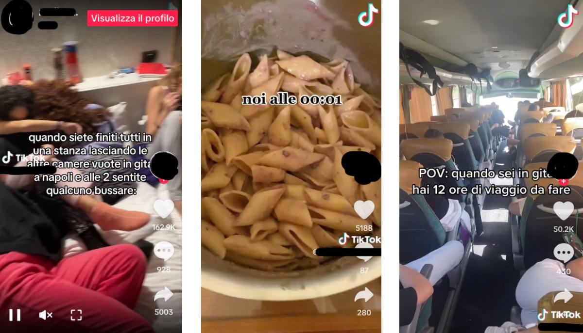 Gite scolastiche su TikTok: dalla pasta a mezzanotte alle feste in stanza, i video più belli degli studenti articolo