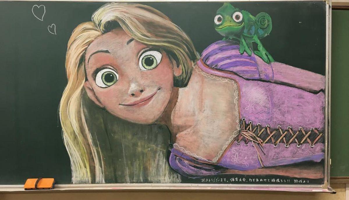 disegno lavagna giappone
