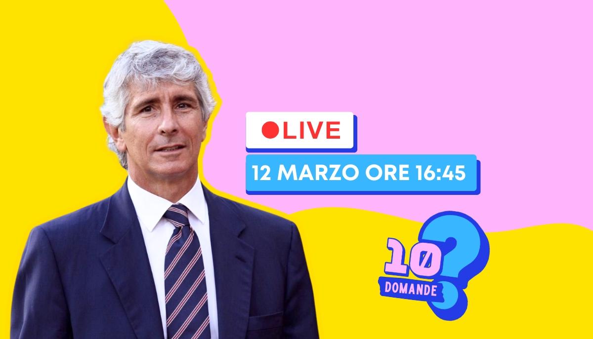 Giovani, sport e politiche giovanili: 10 domande per Andrea Abodi, Ministro per lo Sport e i Giovani | LIVE 12 Marzo 16.45