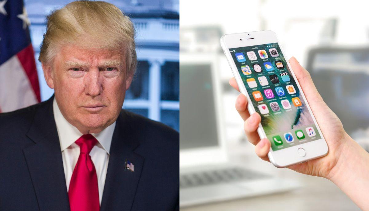 donald trump e iphone