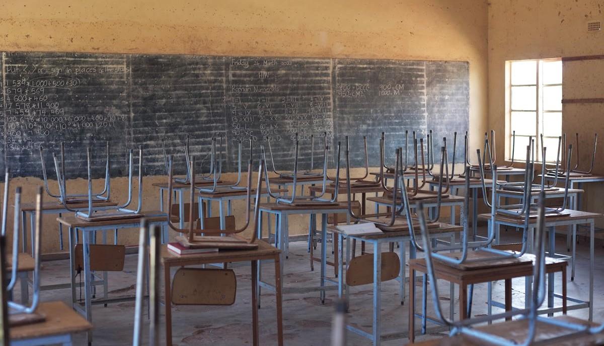 Aula scolastica vuota