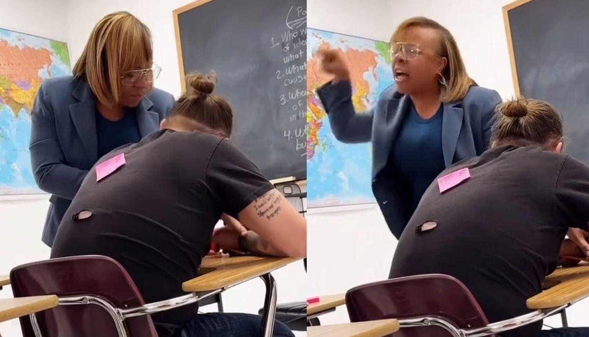 video virale docente affronta i bulli