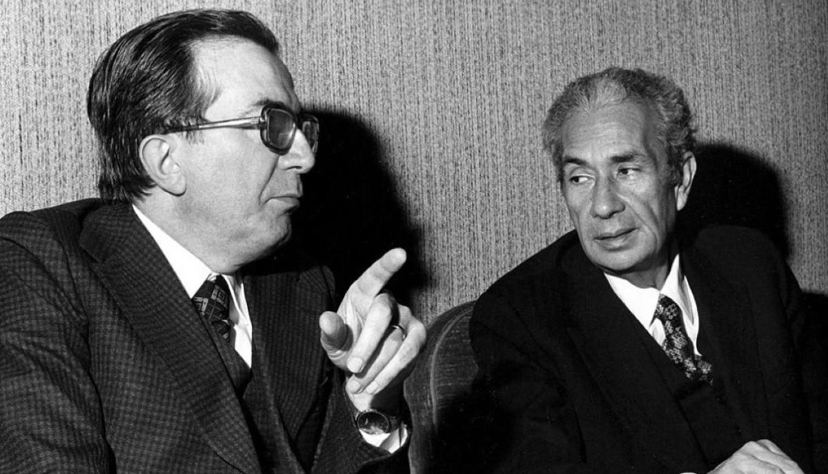 Giulio Andreotti e Aldo Moro