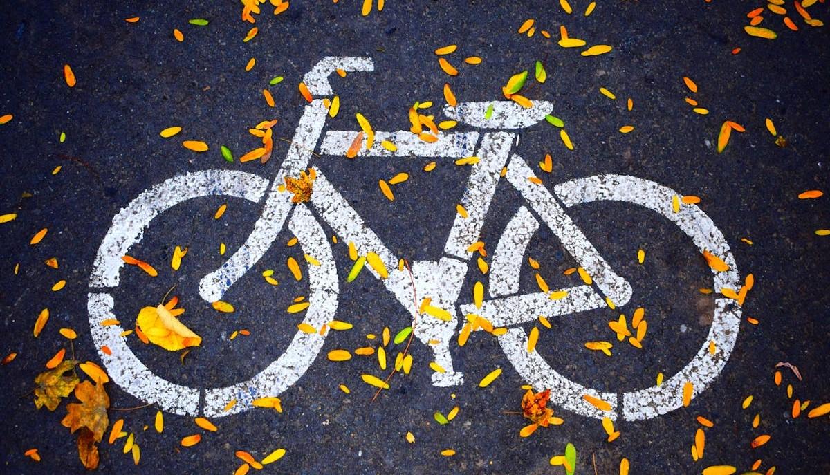 Segnale strade della bicicletta
