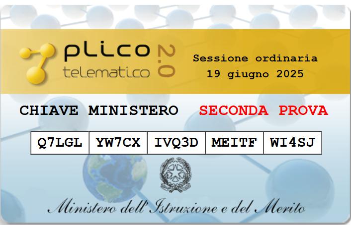 plico telematico seconda prova 2025
