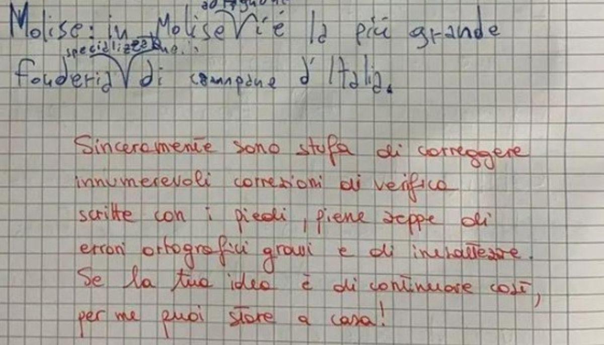nota alunno Treviso: Se la tua idea è di continuare così, per me puoi stare a casa!
