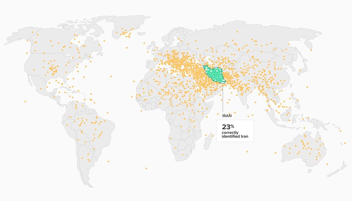 mappa Iran