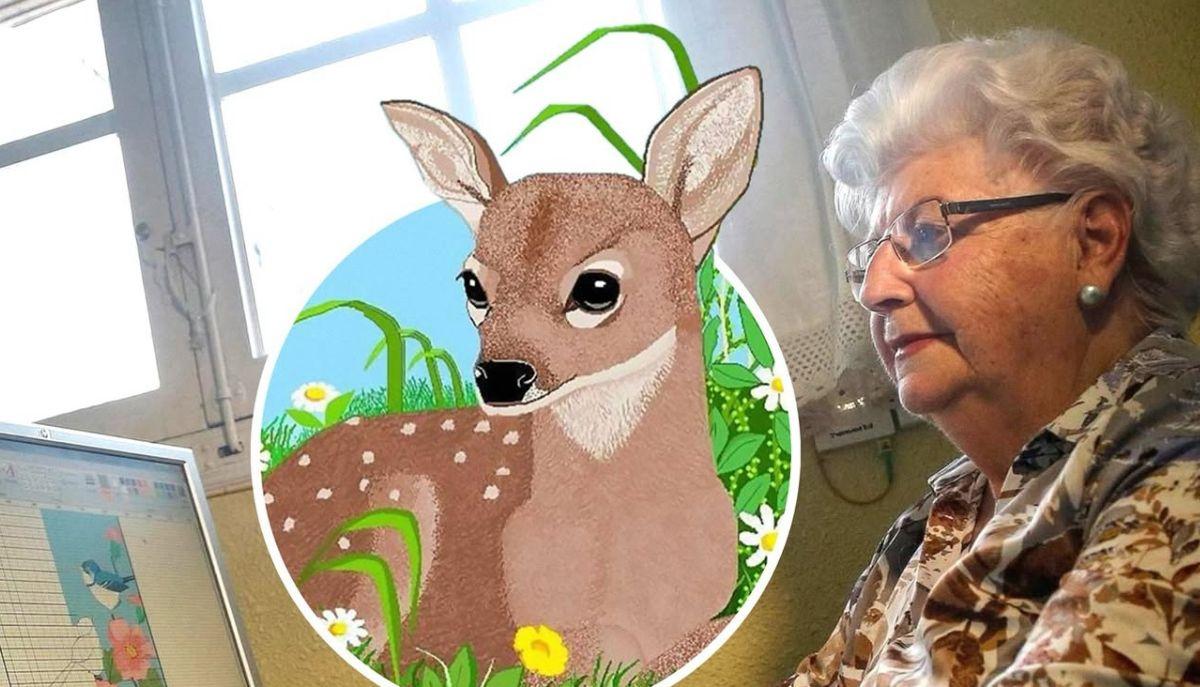 L’artista di 92 anni che crea disegni e immagini con Paint