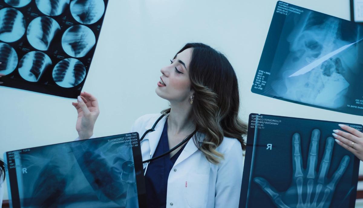 Studentessa di professioni sanitarie