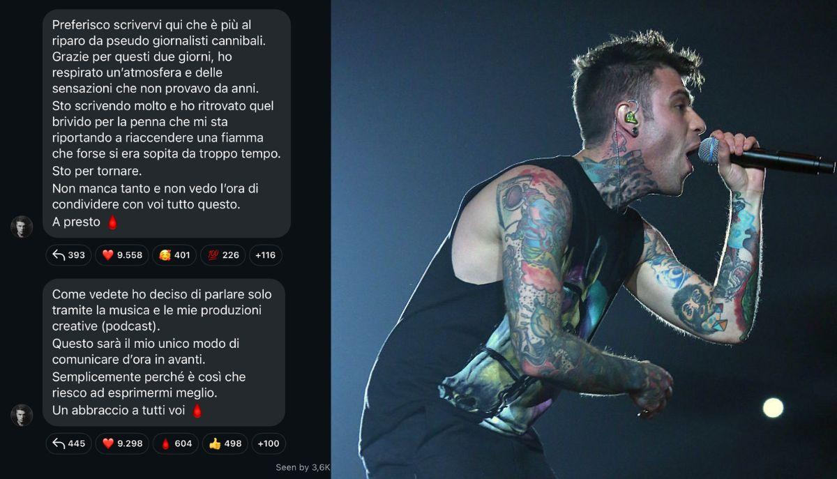Fedez addio ai social