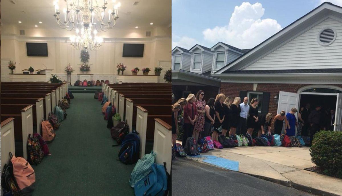 zaini in chiesa al funerale